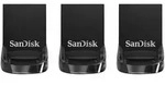 SANDISK Ultra Fit 32GB, USB-A 3.0, 3er-Pack