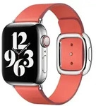 APPLE Watch 40mm Modernes Lederarmband, zitruspink, gro&szlig;
