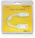 DELOCK Displayport Adapter -> HDMI St/Bu wei&szlig;