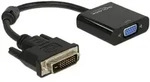 DELOCK Adapterkabel DVI 24+1 Stecker > VGA Buchse schwarz