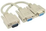 INLINE VGA Y-Adapterkabel, VGA Stecker auf 2x VGA Buchse