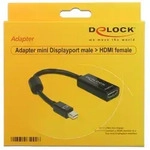 DELOCK Adapter miniDP (Stecker) > HDMI(Buchse), 0.12m