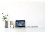 BRENNENSTUHL estilo Ecksteckdosenleiste, Tischsteckdose, 6-fach, 2x USB-A, 2m,