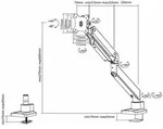 NEOMOUNTS BY NEWSTAR NM-D775WHITEPLUS gekr&uuml;mmte Bildschirm-Tischhalterung