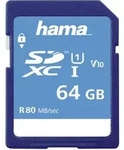 HAMA 213110 SDXC 64GB Class 10 UHS-I 80MB/s, Sc