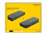 DELOCK DisplayPort 1.4 KVM Switch 8K 30Hz USB 3.0 + Audio