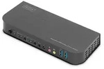 DIGITUS KVM Switch, 2x1 DP, DP/HDMI Out,USB 4Kx2K@60Hz