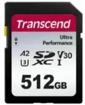 Transcend 340S R160/W90 SDXC 512GB, UHS-I U3, A2, Class 10