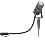 PAULMANN Plug & Shine LED Gartenstrahler Radon IP65 3000K 11W Grau