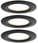 PAULMANN LED Einbauleuchte Nova Plus Coin Basisset starr IP44 78mm Coin 3x6W