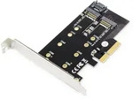 DIGITUS M.2 NGFF/NVMe SSD PCIexpress Add-On Karte unterst&uuml;tzt B,M u. B+M