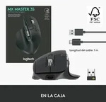 LOGITECH MX Master 3S Graphite, Logi Bolt, USB/Bluetooth