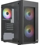 AEROCOOL Hexform, inkl. 3x L&uuml;fter, L&uuml;fter LED RGB, Glasfenst
