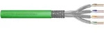 DIGITUS CAT 8.2 S-FTP Verlegekabel, 2000 MHz Dca, 100 m, Ring, AWG 22/1, Simplex,