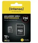 INTENSO Performance R90 microSDXC 256GB Kit, UHS-I U1, Class 10