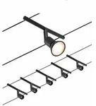 PAULMANN CorDuo Seilsystem Salt Basisset GU5,3 max. 5x10W 230/12V Schwarz matt Chrom