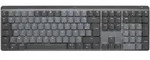 Logitech MX Mechanical Graphite, LEDs wei&szlig;, Kailh Choc V2 LOW PROFILE BROWN, Logi