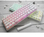 DUCKY One 3 Pure White Mini PBT, LEDs RGB, MX RGB BLUE, hot-swap, USB, DE