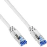 INLINE Patchkabel, S/FTP (PiMf), Cat,6A, halogenfrei, wei&szlig;, 0,25m