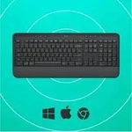 Logitech Signature K650 Comfort, Graphite, Logi Bolt, USB/Bluetooth, CH