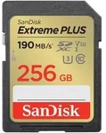 SanDisk Extreme PLUS R190/W130 SDXC 256GB, UHS-I U3, Class 10