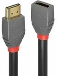 LINDY 1m HDMI Verl&auml;ngerungskabel, Anthra Line