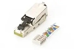 DIGITUS CAT 6A Feldstecker, STP, Staubschutzkappe, Knickschutz