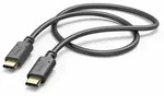 HAMA Ladekabel, USB-C - USB-C, 1 m, Schwarz