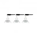 PAULMANN EBL Set Nova rund schwenkbar LED 3x6,5W 2700K 230V GU10 51mm Wei&szlig; matt/Alu