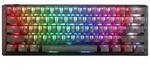 DUCKY One 3 Aura Black Mini PBT, LEDs RGB, MX SILENT RGB RED, hot-swap, USB, DE