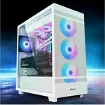 SHARKOON Rebel C50 RGB White, wei&szlig;, Glasfenster