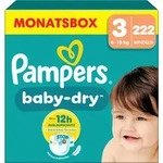 PAMPERS Baby Dry Gr.3 Midi 6-10kg MonatsBox 222 St&uuml;ck