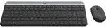 Logitech MK470 Slim Wireless Keyboard and Mouse Combo grau, USB, HR/SI
