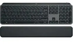 LOGITECH MX Keys S Plus MX Palm Rest Graphite, schwarz, Logi Bolt, USB/Bluetooth, FR
