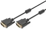 DIGITUS DVI Anschlusskabel, DVI(24+1), 2x Ferrit St/St, 5.0m, DVI-D Dual Link, sw