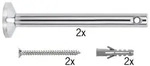PAULMANN Wire System L&E Umlenker/Abh&auml;ngung zum Aufschrauben 1 Paar 165mm Chrom Met