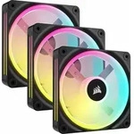 CORSAIR iCUE LINK QX120 RGB Starter Kit, schwarz, 3er-Pack, LED-Steuerung, 120mm