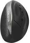 DICOTA RELAX Wireless Ergonomic Mouse schwarz/silber, USB
