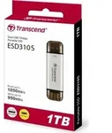 TRANSCEND ESD310 Silver 1TB, USB-A 3.1/USB-C 3.1