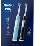 ORAL-B Pro 1 Black/Caribbean Blue mit 2. Handst&uuml;ck