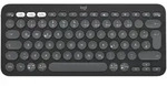 LOGITECH K380s Pebble Keys 2, schwarz/grau, Logi Bolt, USB/Bluetooth, UK