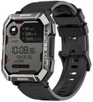 Blackview W60 2,01 Zoll 900 mAh LED-Taschenlampe Campass Outdoor-Smartwatch Black