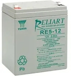 Yuasa Bleiakku RE5-12FR 12V 5Ah schwer entflammbar Faston 6.35