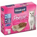 Vitakraft Katzenfutter Poesie DeliSauce, Multipack Fisch - 6 Beutel