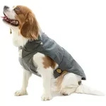 Fashion Dog Hundemantel mit Kunstpelz-Futter - Grau - 43 cm
