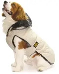 Fashion Dog Steppmantel f&uuml;r Hunde - Beige - 30 cm