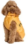 Fashion Dog Hunde-Steppmantel mit abnehmbarer Kapuze - Ocker-Gelb - 47 cm