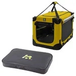 Maelson Soft Kennel Safran Gelb 82 cm + Lounge Mat - Transportbox mit Matratze...
