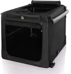 Maelson Soft Kennel Evo 72, Mitternachtsschwarz - faltbare Hundebox 72 x 51 x...