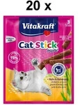 Vitakraft Katzensnack Cat-Stick mini Huhn & Katzengras - 60 x 6g